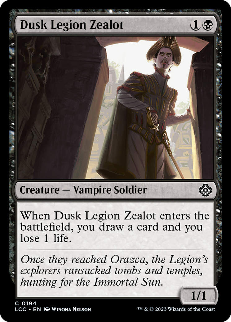 Dusk Legion Zealot [The Lost Caverns of Ixalan Commander] | Pandora's Boox
