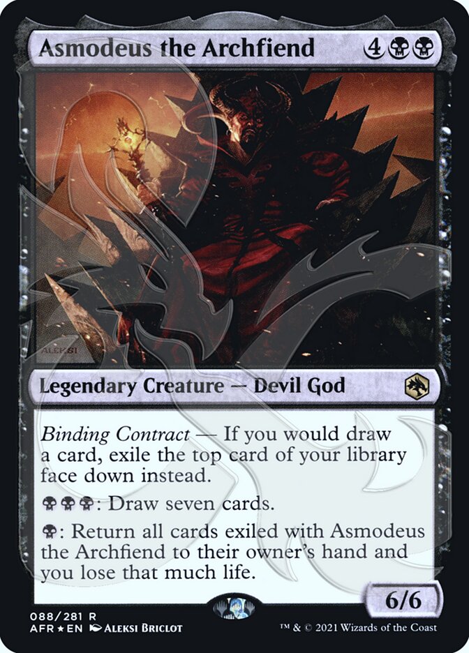Asmodeus the Archfiend (Ampersand Promo) [Dungeons & Dragons: Adventures in the Forgotten Realms Promos] | Pandora's Boox