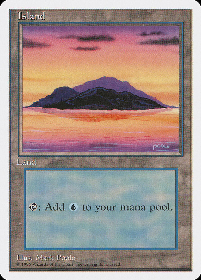Island (Dark Clouds, Signature on Bottom Right) [Introductory Two-Player Set] | Pandora's Boox