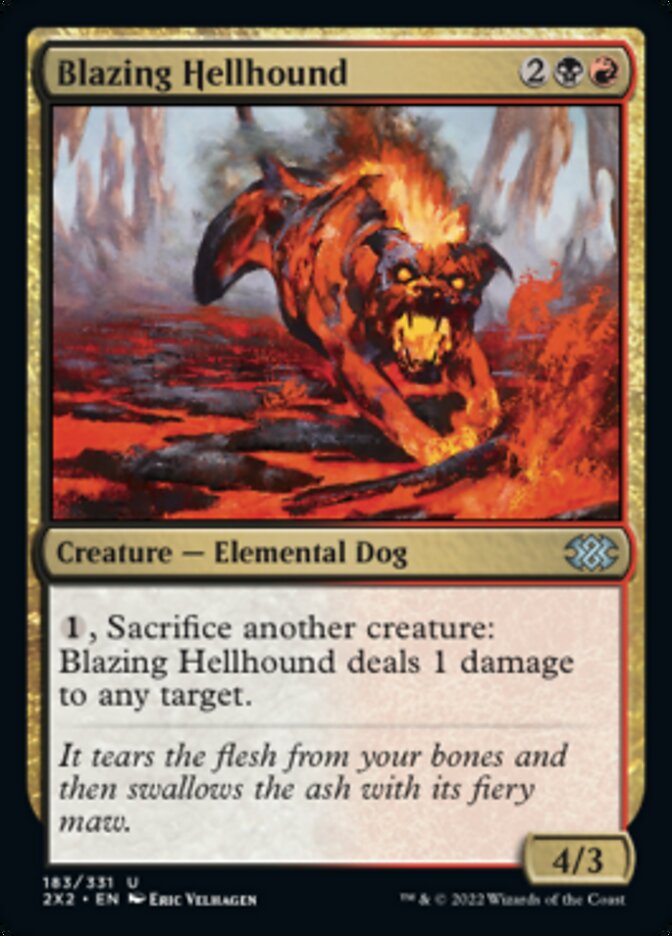 Blazing Hellhound [Double Masters 2022] | Pandora's Boox