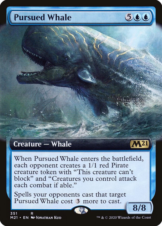 Pursued Whale (Extended Art) [Core Set 2021] | Pandora's Boox