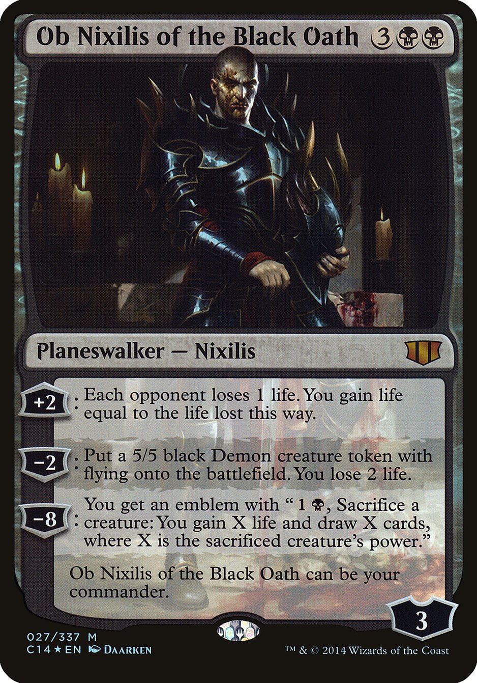 Ob Nixilis of the Black Oath (Oversized) [Commander 2014 Oversized] | Pandora's Boox