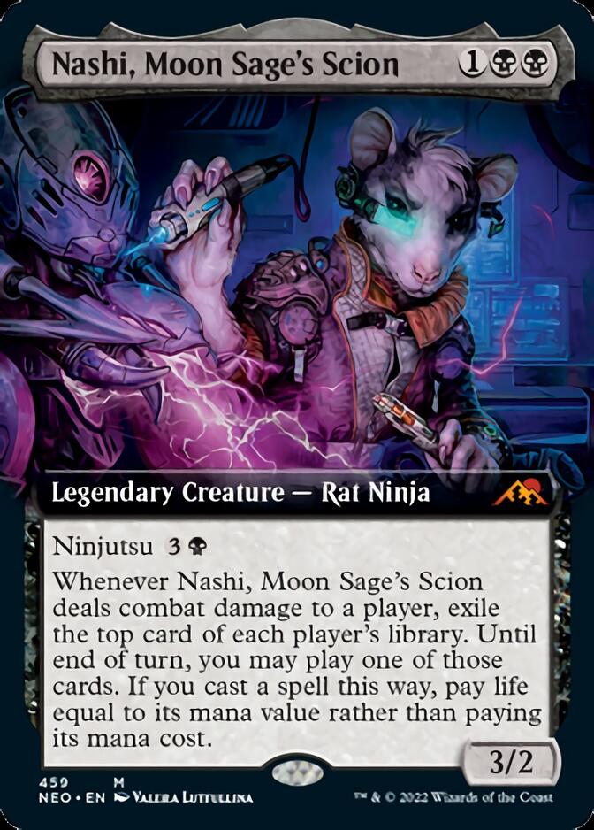 Nashi, Moon Sage's Scion (Extended Art) [Kamigawa: Neon Dynasty] | Pandora's Boox