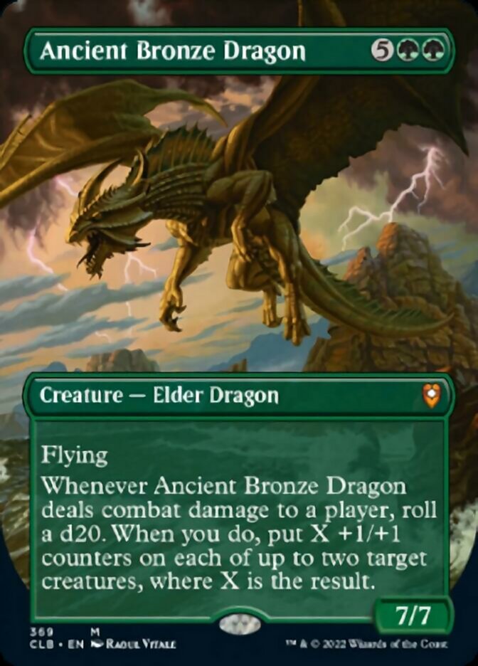 Ancient Bronze Dragon (Borderless Alternate Art) [Commander Legends: Battle for Baldur's Gate] | Pandora's Boox