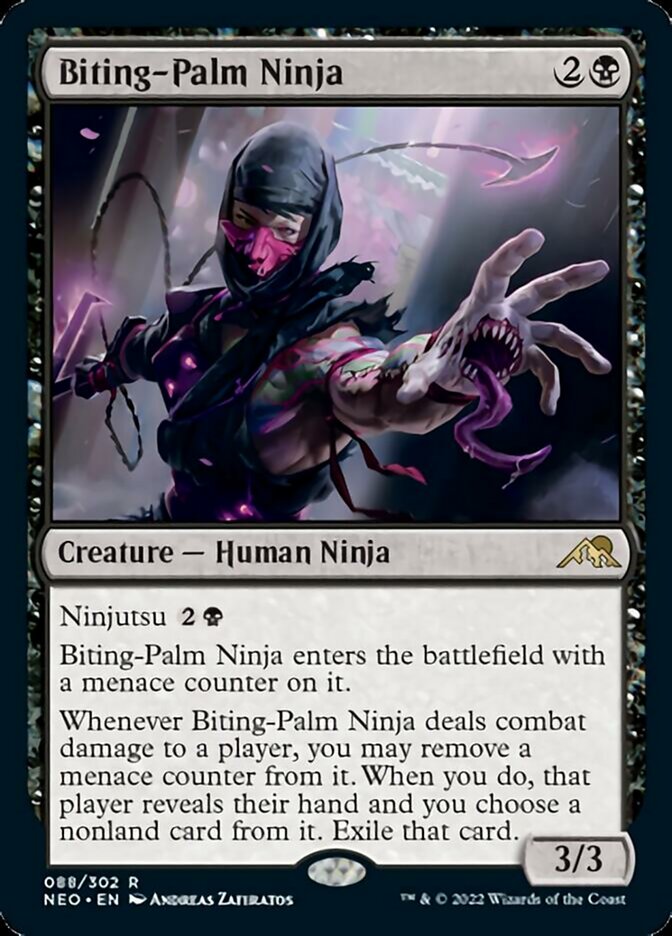 Biting-Palm Ninja [Kamigawa: Neon Dynasty] | Pandora's Boox