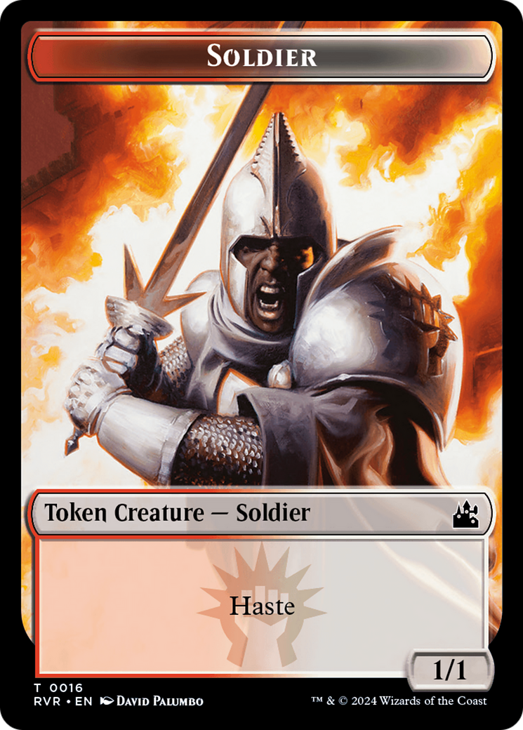 Saproling // Soldier Double-Sided Token [Ravnica Remastered Tokens] | Pandora's Boox
