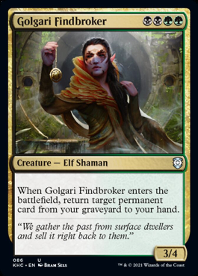 Golgari Findbroker [Kaldheim Commander] | Pandora's Boox