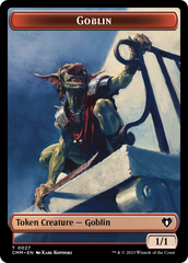 Saproling // Goblin Double-Sided Token [Commander Masters Tokens] | Pandora's Boox