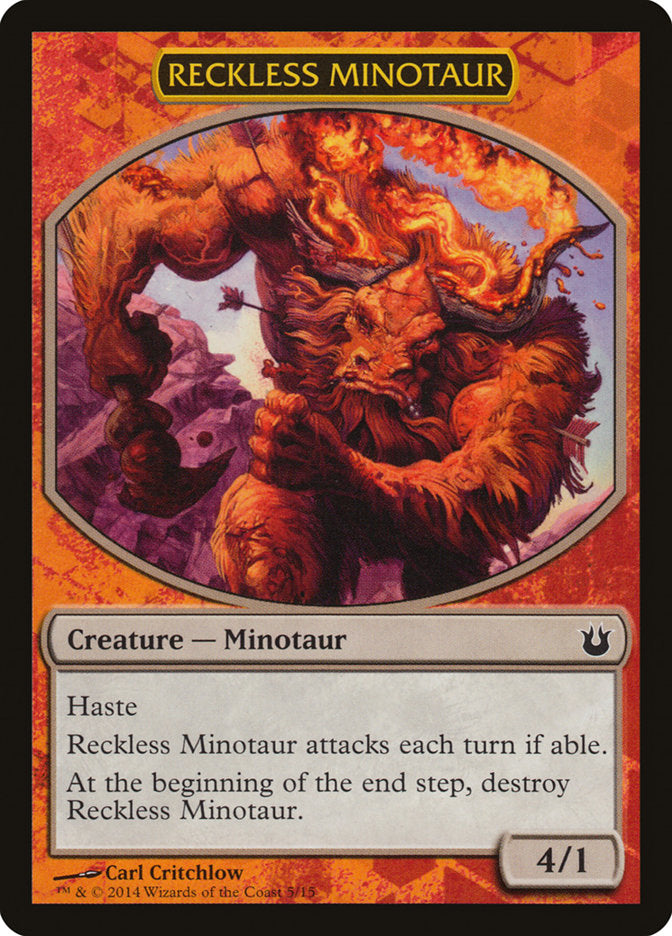 Reckless Minotaur [Born of the Gods Battle the Horde] | Pandora's Boox