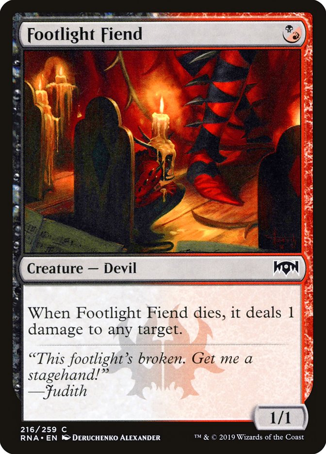 Footlight Fiend [Ravnica Allegiance] | Pandora's Boox
