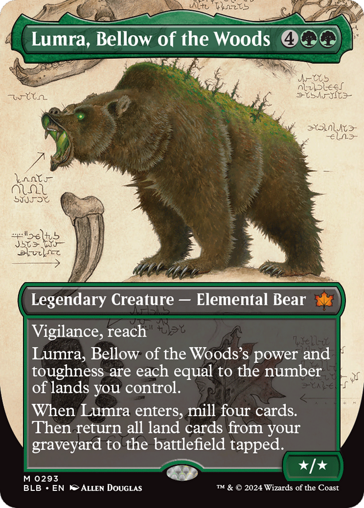 Lumra, Bellow of the Woods (Borderless) (0293) [Bloomburrow] | Pandora's Boox