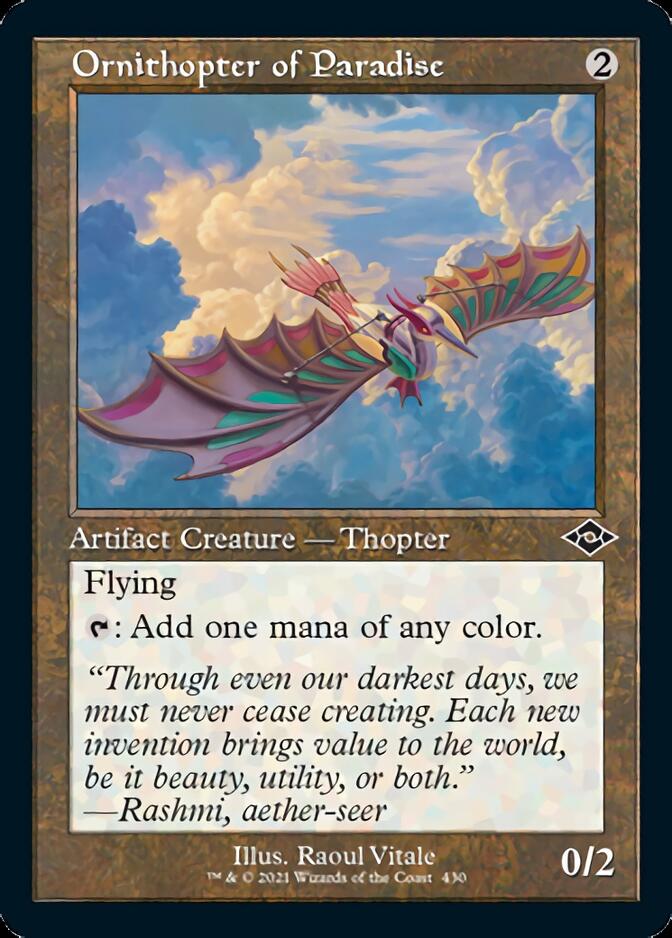 Ornithopter of Paradise (Retro Foil Etched) [Modern Horizons 2] | Pandora's Boox