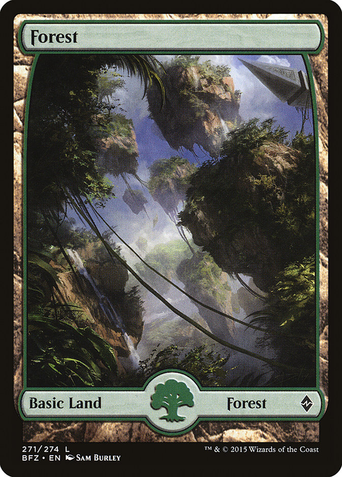 Forest (271) (Full Art) [Battle for Zendikar] | Pandora's Boox