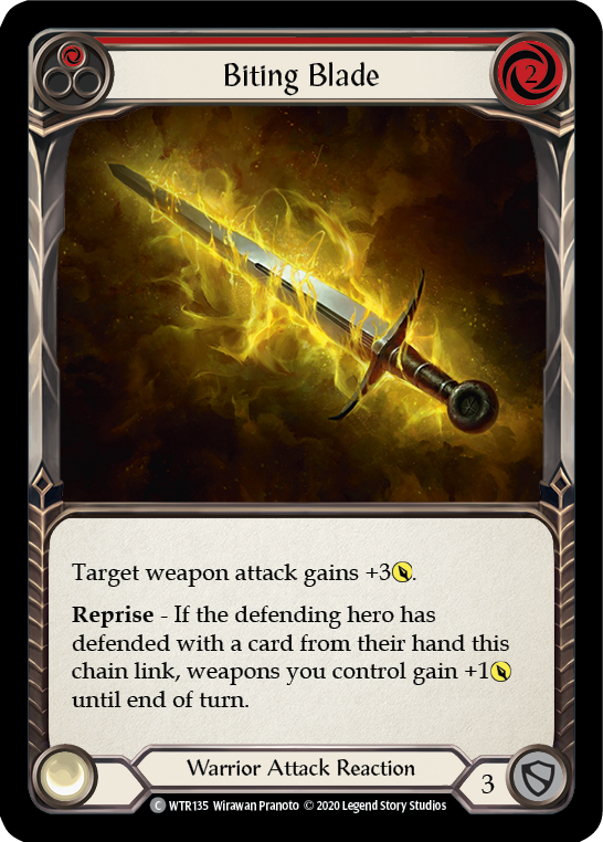 Biting Blade (Red) [WTR135] Unlimited Edition Rainbow Foil
