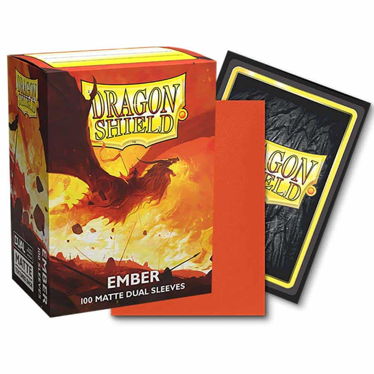 Dragon Shield Dual Matte Sleeves: 100 count, Ember | Pandora's Boox