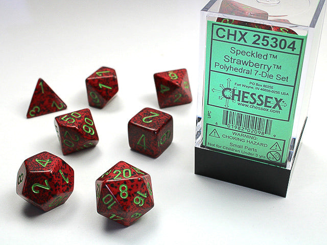 Chessex Dice (7pc) Speckled Strawberry CHX25304