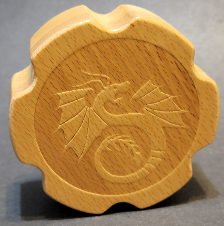 Dragon Engraved Light Wooden Box | Pandora's Boox
