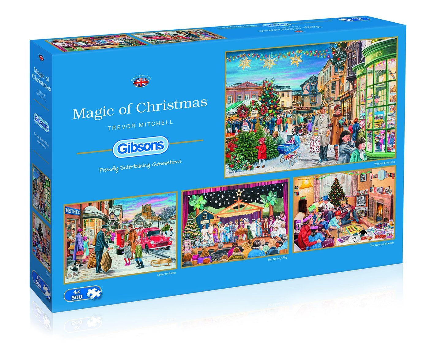 Magic Of Christmas - Four 500 Piece Jigsaw Puzzles | Pandora's Boox