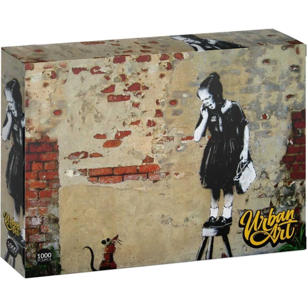 1000pc Puzzle Banksy Girl on a Stool | Pandora's Boox