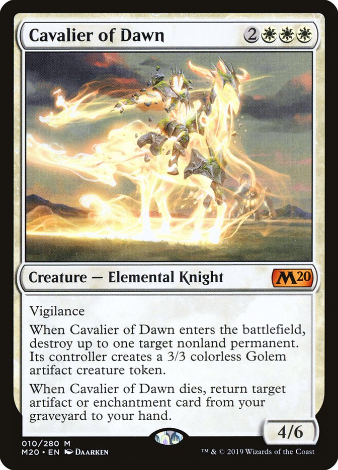 Cavalier of Dawn [Core Set 2020] | Pandora's Boox