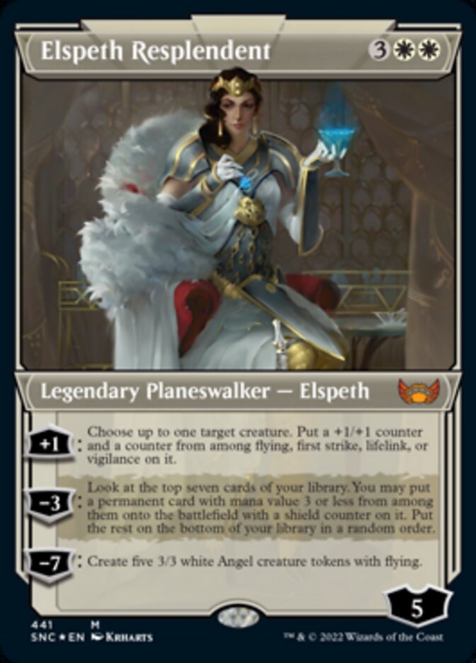 Elspeth Resplendent (Showcase Art Deco Foil Etched) [Streets of New Capenna] | Pandora's Boox