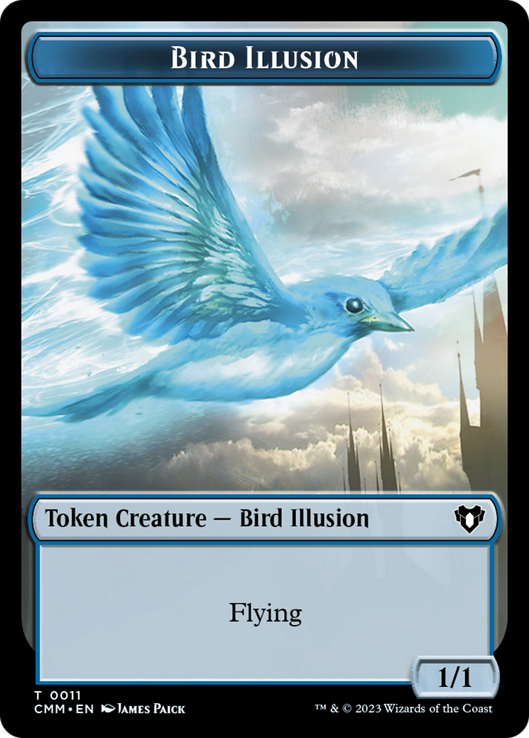 Bird Illusion Token [Commander Masters Tokens] | Pandora's Boox