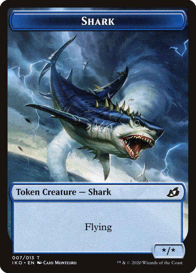 Shark Token [Ikoria: Lair of Behemoths Tokens] | Pandora's Boox
