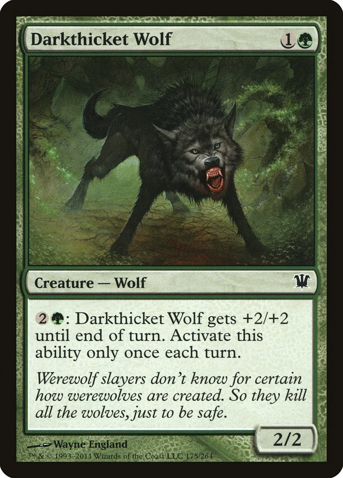 Darkthicket Wolf [Innistrad] | Pandora's Boox