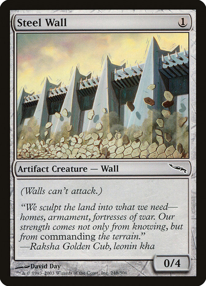 Steel Wall [Mirrodin] | Pandora's Boox