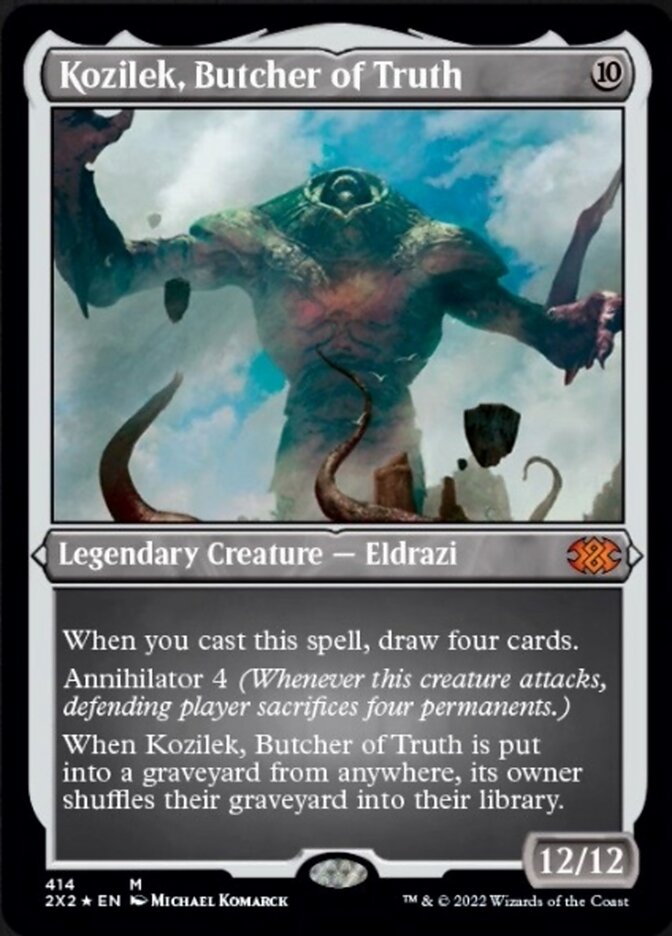 Kozilek, Butcher of Truth (Foil Etched) [Double Masters 2022] | Pandora's Boox