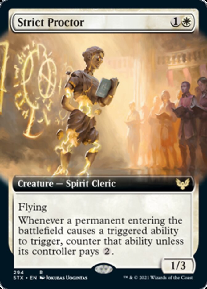 Strict Proctor (Extended Art) [Strixhaven: School of Mages] | Pandora's Boox