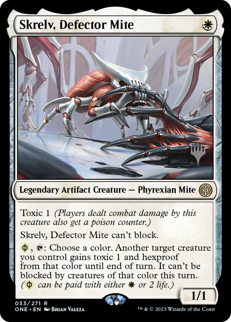 Skrelv, Defector Mite (Promo Pack) [Phyrexia: All Will Be One Promos] | Pandora's Boox