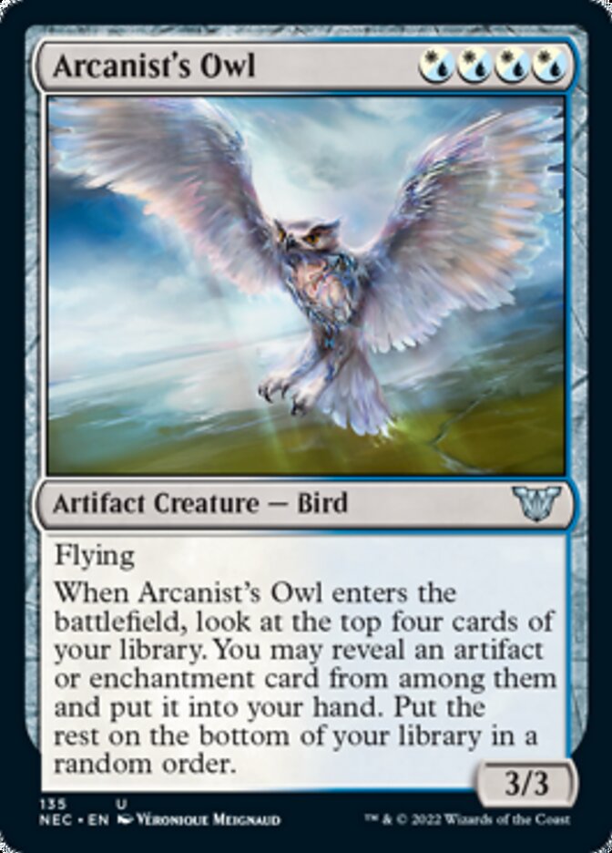 Arcanist's Owl [Kamigawa: Neon Dynasty Commander] | Pandora's Boox