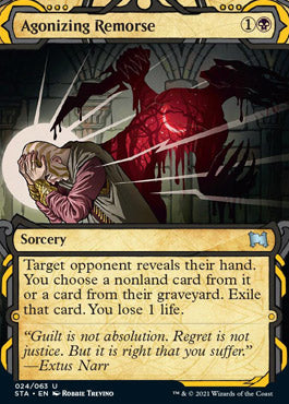 Agonizing Remorse (Foil Etched) [Strixhaven: School of Mages Mystical Archive] | Pandora's Boox