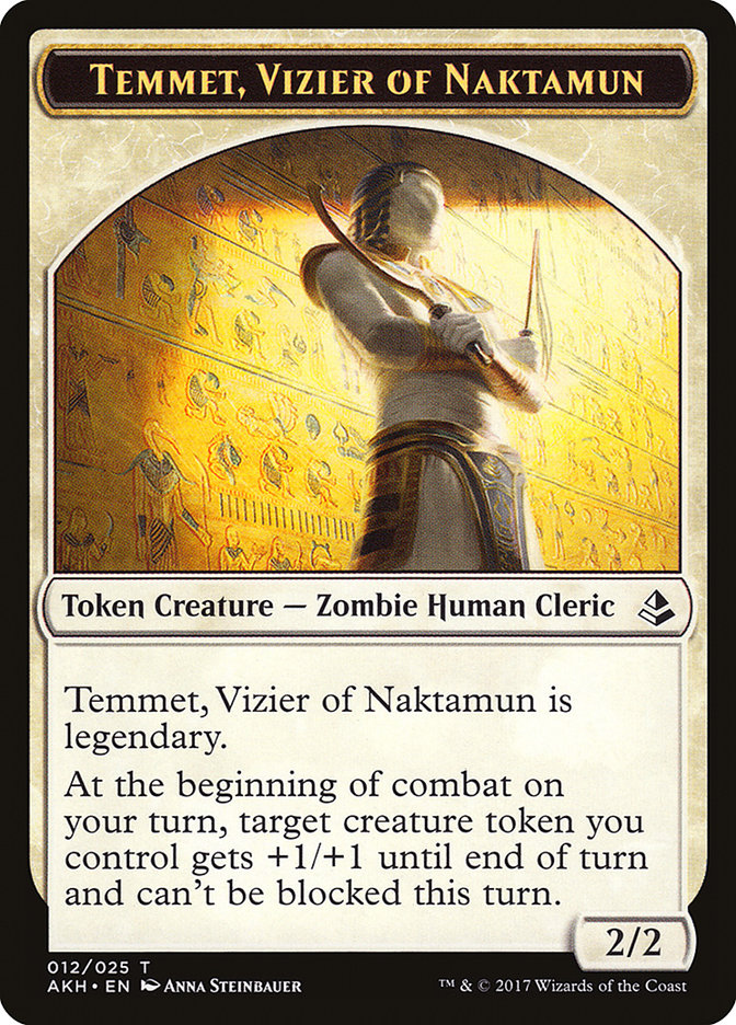 Temmet, Vizier of Naktamun Token [Amonkhet Tokens] | Pandora's Boox