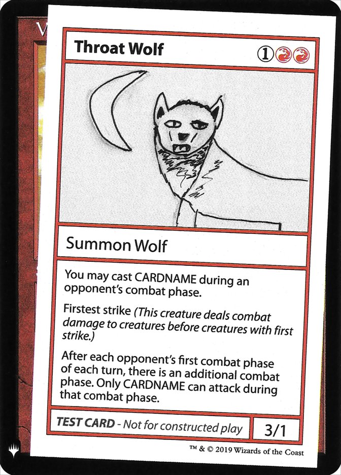 Throat Wolf [Mystery Booster Playtest Cards] | Pandora's Boox