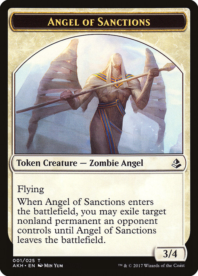 Angel of Sanctions Token [Amonkhet Tokens] | Pandora's Boox