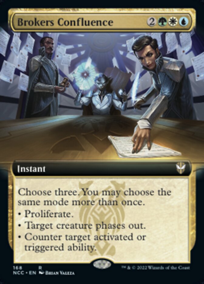 Brokers Confluence (Extended Art) [Streets of New Capenna Commander] | Pandora's Boox