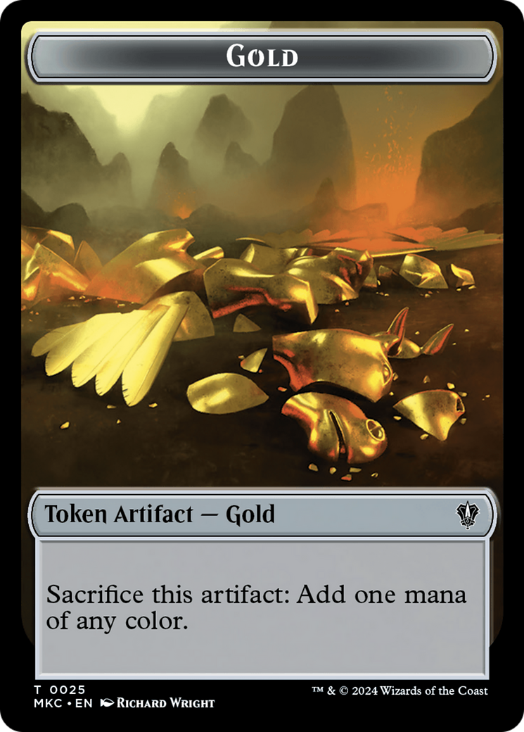 Gold // Kobolds of Kher Keep Double-Sided Token [Murders at Karlov Manor Commander Tokens] | Pandora's Boox