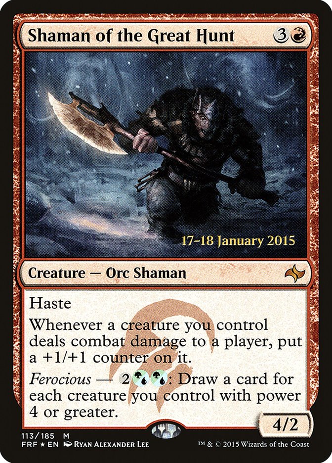 Shaman of the Great Hunt [Fate Reforged Prerelease Promos] | Pandora's Boox