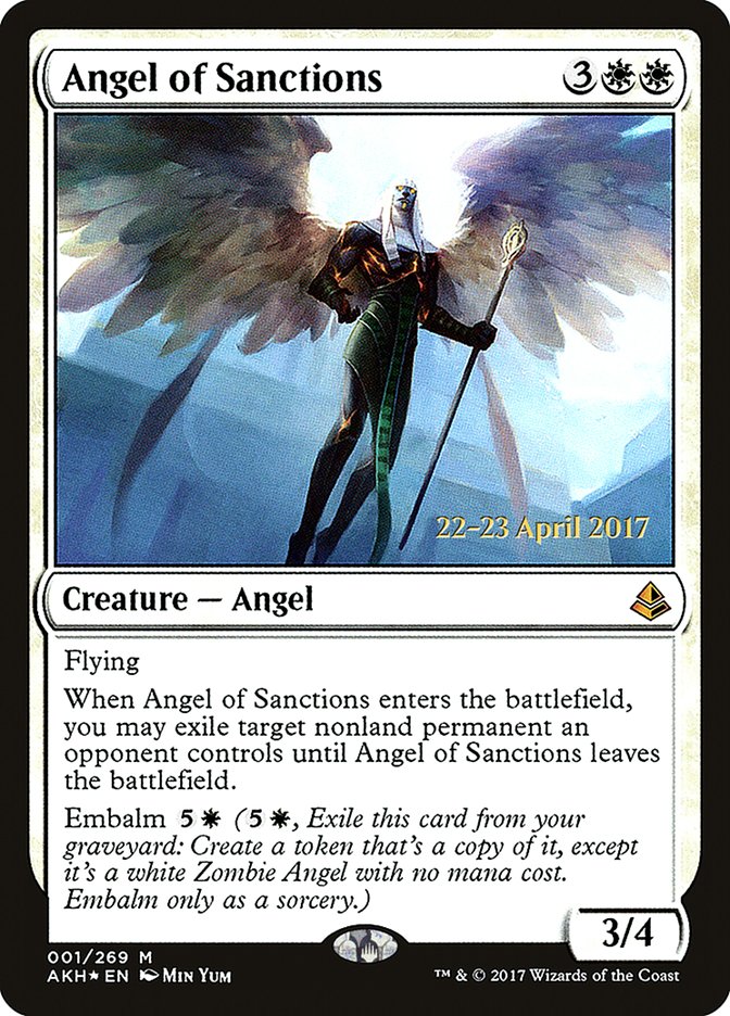 Angel of Sanctions [Amonkhet Prerelease Promos] | Pandora's Boox