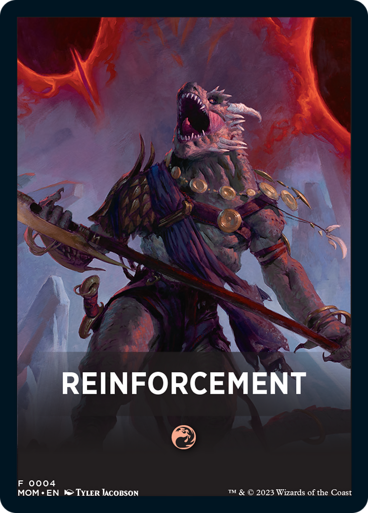 Reinforcement Theme Card [March of the Machine Tokens] | Pandora's Boox