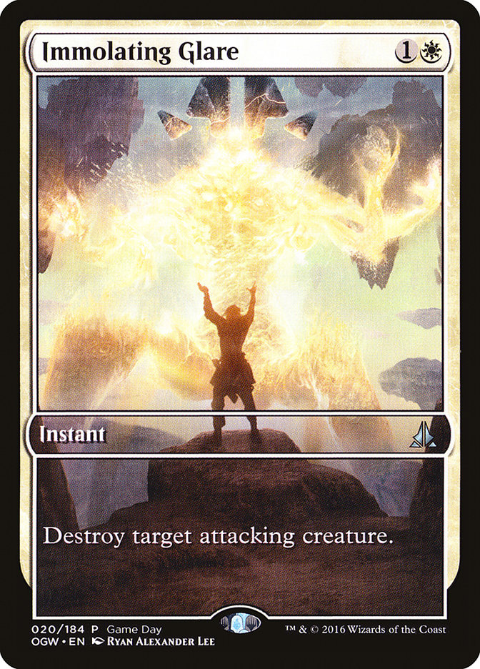 Immolating Glare (Game Day) (Extended Art) [Oath of the Gatewatch Promos] | Pandora's Boox