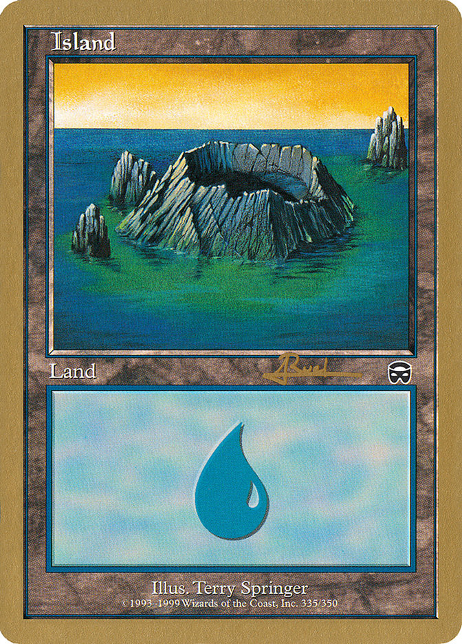 Island (335) (Antoine Ruel) [World Championship Decks 2001] | Pandora's Boox