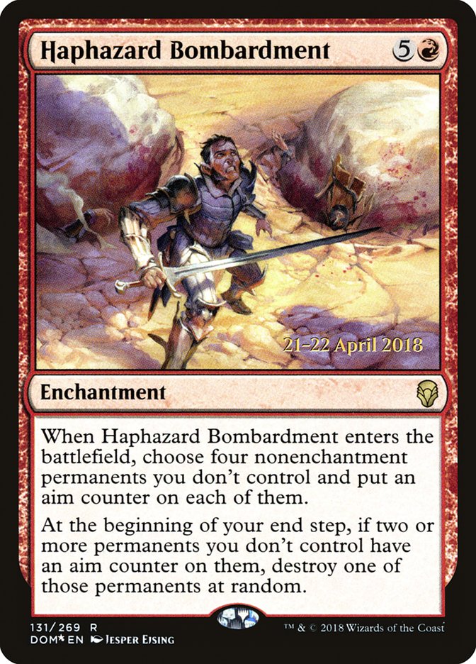 Haphazard Bombardment [Dominaria Prerelease Promos] | Pandora's Boox