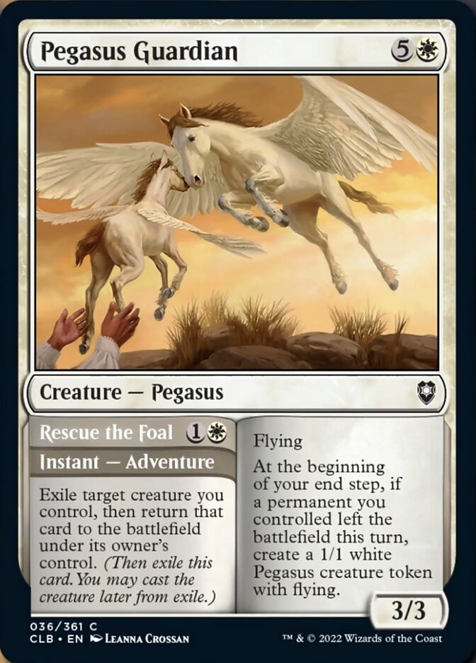 Pegasus Guardian // Rescue the Foal [Commander Legends: Battle for Baldur's Gate] | Pandora's Boox
