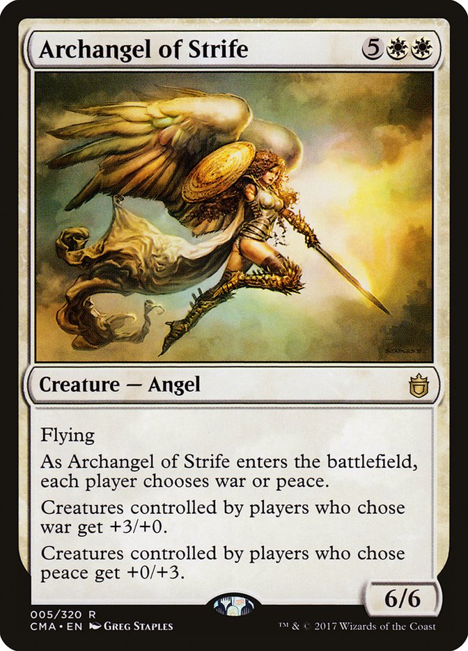 Archangel of Strife [Commander Anthology] | Pandora's Boox