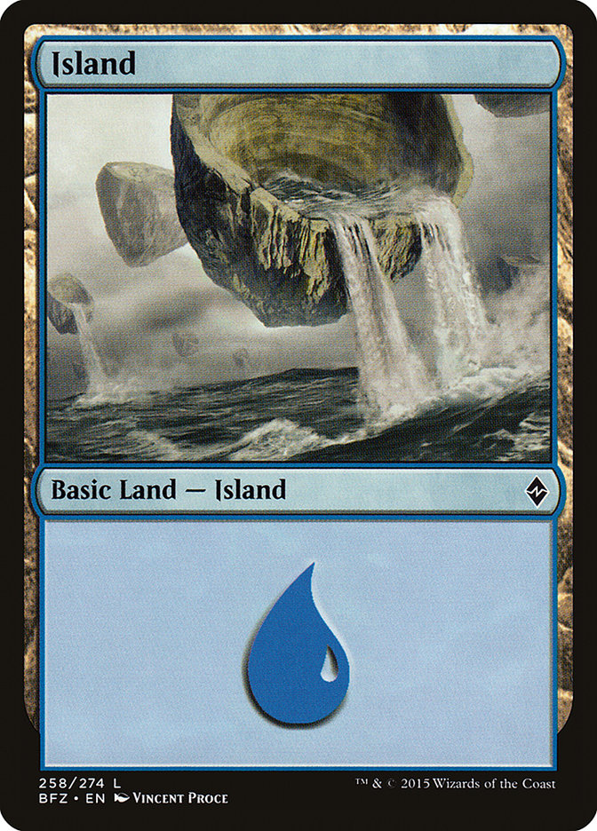 Island (258) [Battle for Zendikar] | Pandora's Boox