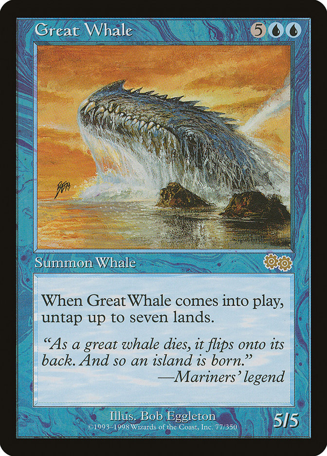 Great Whale [Urza's Saga] | Pandora's Boox