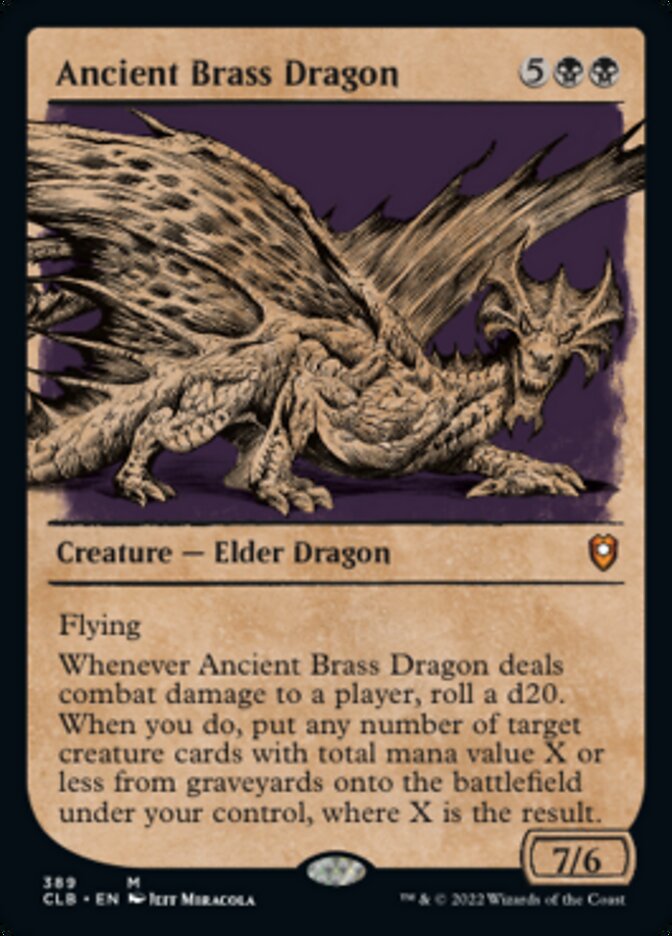 Ancient Brass Dragon (Showcase) [Commander Legends: Battle for Baldur's Gate] | Pandora's Boox
